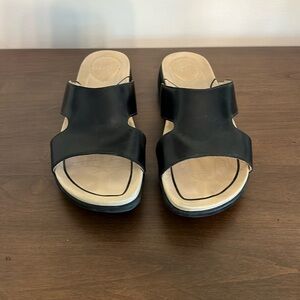 Dansko Stylish Black Women's Slide Sandals